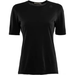 Aclima LightWool Undershirt Tee Women jet black