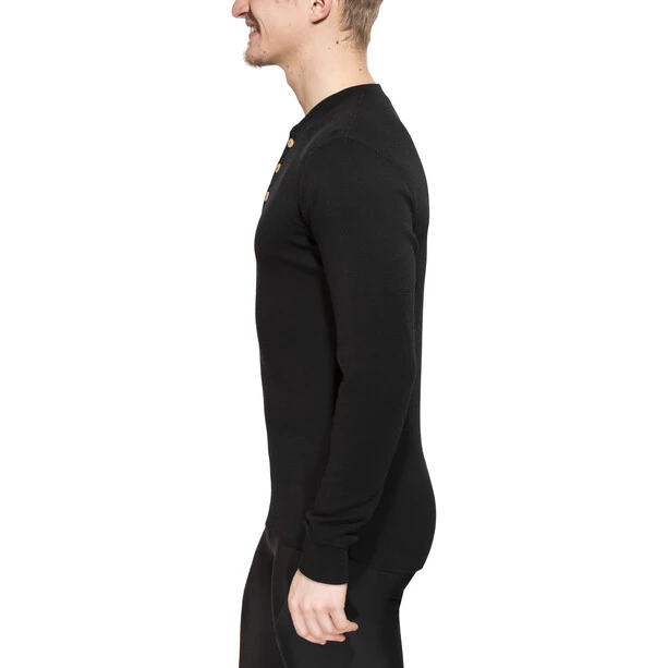 Aclima Warmwool Granddad Shirt Men jet black 5 Aclima Warmwool Granddad Shirt Men jet black - Image 3