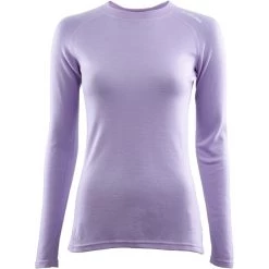 Aclima WarmWool Crew Neck Shirt Women purple rose