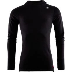 Aclima WarmWool Hood Sweater Men jet black