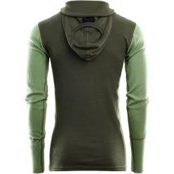Aclima WarmWool Hood Sweater with Zip Men olive night/dill/marengo -Ski & Thermal Underwear Tops Sales Store aclima warmwool hood sweater with zip men olive night dill marengo 3