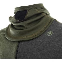 Aclima WarmWool Hood Sweater with Zip Men olive night/dill/marengo -Ski & Thermal Underwear Tops Sales Store aclima warmwool hood sweater with zip men olive night dill marengo 6