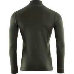 Aclima WarmWool Mock Neck Zip Shirt Men olive night -Ski & Thermal Underwear Tops Sales Store aclima warmwool mock neck zip shirt men olive night 2