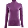 Aclima WarmWool Mock Neck Zip Shirt Women sunset purple -Ski & Thermal Underwear Tops Sales Store aclima warmwool mock neck zip shirt women sunset purple 1