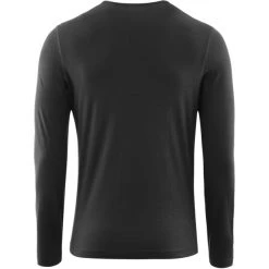 Föhn Merino Long Sleeve Baselayer Shirt Men black -Ski & Thermal Underwear Tops Sales Store foehn merino long sleeve baselayer shirt men black 3
