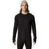 Houdini Desoli Mid Crew Sweater Men true black -Ski & Thermal Underwear Tops Sales Store houdini desoli mid crew sweater men true black 1
