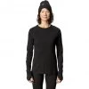 Houdini Desoli Mid Crew Sweater Women true black -Ski & Thermal Underwear Tops Sales Store houdini desoli mid crew sweater women true black 1