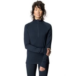 Houdini Desoli Thermal Half-Zip Baselayer Women blue illusion
