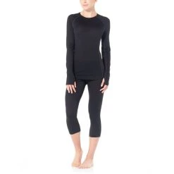 Icebreaker 150 Zone LS Crew Shirt Women black/mineral -Ski & Thermal Underwear Tops Sales Store icebreaker 150 zone alusvaatteet naiset black mineral 4