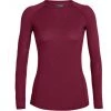 Icebreaker 150 Zone LS Crew Shirt Women cherry -Ski & Thermal Underwear Tops Sales Store icebreaker 150 zone ls crew shirt women cherry 1