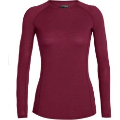 Icebreaker 150 Zone LS Crew Shirt Women cherry