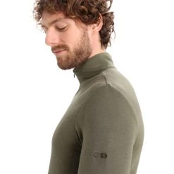 Icebreaker 175 Everyday LS Half-Zip Top Men loden -Ski & Thermal Underwear Tops Sales Store icebreaker 175 everyday ls half zip top men loden 6