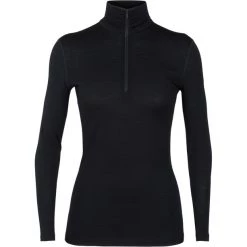 Icebreaker 200 Oasis LS Half-Zip Top Women black