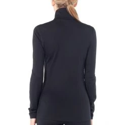 Icebreaker 200 Oasis LS Half-Zip Top Women black -Ski & Thermal Underwear Tops Sales Store icebreaker 200 oasis alusvaatteet naiset black 3 1
