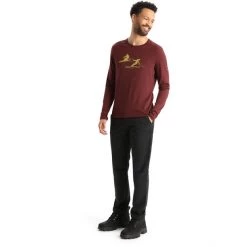 Icebreaker 200 Oasis Last Run LS Crew Shirt Men espresso -Ski & Thermal Underwear Tops Sales Store icebreaker 200 oasis last run ls crew shirt men espresso 4