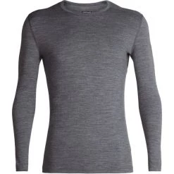 Icebreaker 200 Oasis LS Crew Top Men gritstone heather