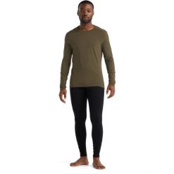Icebreaker 200 Oasis LS Crew Top Men loden -Ski & Thermal Underwear Tops Sales Store icebreaker 200 oasis ls crew top men loden 4