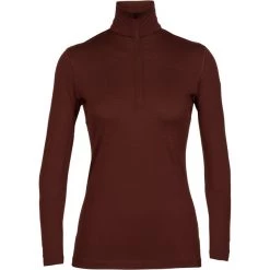 Icebreaker 200 Oasis LS Half-Zip Top Women espresso