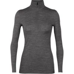 Icebreaker 200 Oasis LS Half-Zip Top Women gritstone heather