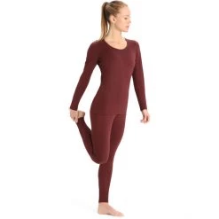 Icebreaker 200 Oasis LS Scoop Top Women espresso -Ski & Thermal Underwear Tops Sales Store icebreaker 200 oasis ls scoop top women espresso 4