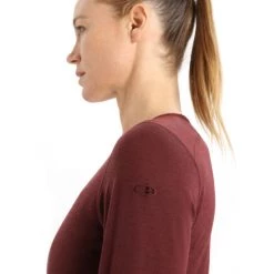 Icebreaker 200 Oasis LS Scoop Top Women espresso -Ski & Thermal Underwear Tops Sales Store icebreaker 200 oasis ls scoop top women espresso 5