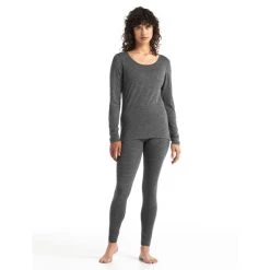 Icebreaker 200 Oasis LS Scoop Top Women gritstone heather -Ski & Thermal Underwear Tops Sales Store icebreaker 200 oasis ls scoop top women gritstone heather 3