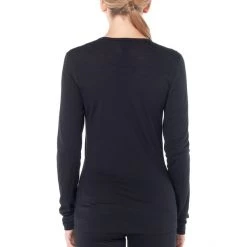 Icebreaker 200 Oasis LS Scoop Top Women black -Ski & Thermal Underwear Tops Sales Store icebreaker 200 oasis ls scoop top women musta 5