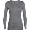 Icebreaker 200 Oasis LS V-Neck Top Women gritstone heather -Ski & Thermal Underwear Tops Sales Store icebreaker 200 oasis pitkaehihainen v kauluksinen paita naiset harmaa 1