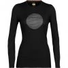 Icebreaker 200 Oasis Ski Circle LS Crew Shirt Women black -Ski & Thermal Underwear Tops Sales Store icebreaker 200 oasis ski circle ls crew shirt women black 1