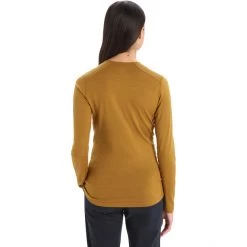 Icebreaker 200 Oasis Ski Circle LS Crew Shirt Women clove -Ski & Thermal Underwear Tops Sales Store icebreaker 200 oasis ski circle ls crew shirt women clove 3