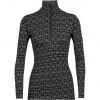 Icebreaker 250 Vertex Alpine Geo LS Half Zip Shirt Women black/snow/j -Ski & Thermal Underwear Tops Sales Store icebreaker 250 vertex alpine geo ls half zip shirt women black snow j 1