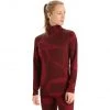 Icebreaker 250 Vertex Landscapes LS Half Zip Top Women espresso/cherry/j
