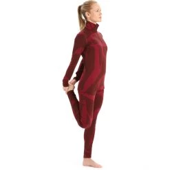 Icebreaker 250 Vertex Landscapes LS Half Zip Top Women espresso/cherry/j -Ski & Thermal Underwear Tops Sales Store icebreaker 250 vertex landscapes ls half zip top women espresso cherry j 3