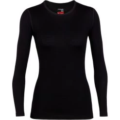 Ski & Thermal Underwear Tops Sales Store 25 Icebreaker 260 Tech LS Crew Top Women black