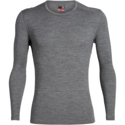 Icebreaker 260 Tech LS Crew Top Men gritstone heather