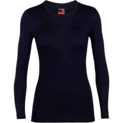 Icebreaker 260 Tech LS Crew Top Women midnight navy