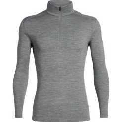 Icebreaker 260 Tech LS Half-Zip Top Men gritstone heather
