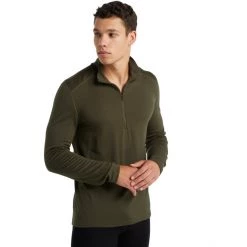 Icebreaker 260 Tech LS Half-Zip Top Men loden -Ski & Thermal Underwear Tops Sales Store icebreaker 260 tech ls half zip top men loden 2