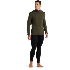 Icebreaker 260 Tech LS Half-Zip Top Men loden -Ski & Thermal Underwear Tops Sales Store icebreaker 260 tech ls half zip top men loden 4