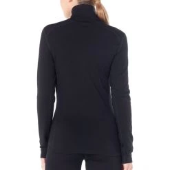Icebreaker 260 Tech LS Half-Zip Top Women black -Ski & Thermal Underwear Tops Sales Store icebreaker 260 tech ls half zip top women musta 3