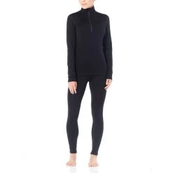 Icebreaker 260 Tech LS Half-Zip Top Women black -Ski & Thermal Underwear Tops Sales Store icebreaker 260 tech ls half zip top women musta 4