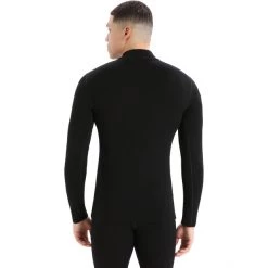 Icebreaker 260 Tech LS Turtleneck Shirt Men black -Ski & Thermal Underwear Tops Sales Store icebreaker 260 tech ls turtleneck shirt men black 3