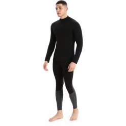 Icebreaker 260 Tech LS Turtleneck Shirt Men black -Ski & Thermal Underwear Tops Sales Store icebreaker 260 tech ls turtleneck shirt men black 5