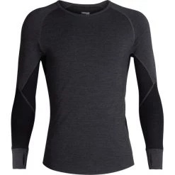 Icebreaker 260 Zone LS Crew Top Men jet heather/black