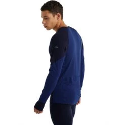 Icebreaker 260 Zone LS Crew Top Men midnight navy/royal navy -Ski & Thermal Underwear Tops Sales Store icebreaker 260 zone ls crew top men midnight navy royal navy 5
