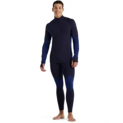 Icebreaker 260 Zone LS Half-Zip Shirt Men midnight navy/royal navy -Ski & Thermal Underwear Tops Sales Store icebreaker 260 zone ls half zip shirt men midnight navy royal navy 4