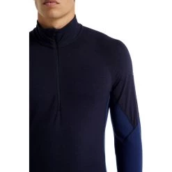 Icebreaker 260 Zone LS Half-Zip Shirt Men midnight navy/royal navy -Ski & Thermal Underwear Tops Sales Store icebreaker 260 zone ls half zip shirt men midnight navy royal navy 6