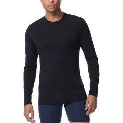Icebreaker Anatomica LS Crew Top Men black/monsoon -Ski & Thermal Underwear Tops Sales Store icebreaker anatomica alusvaatteet miehet black monsoon 1 1