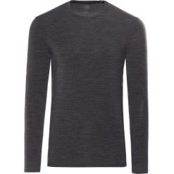 Icebreaker Anatomica LS Crew Top Men jet heather/black