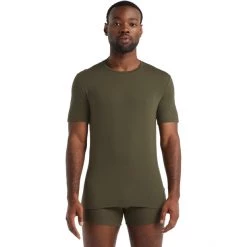 Icebreaker Anatomica SS Crew Top Men loden -Ski & Thermal Underwear Tops Sales Store icebreaker anatomica ss crew top men loden 2